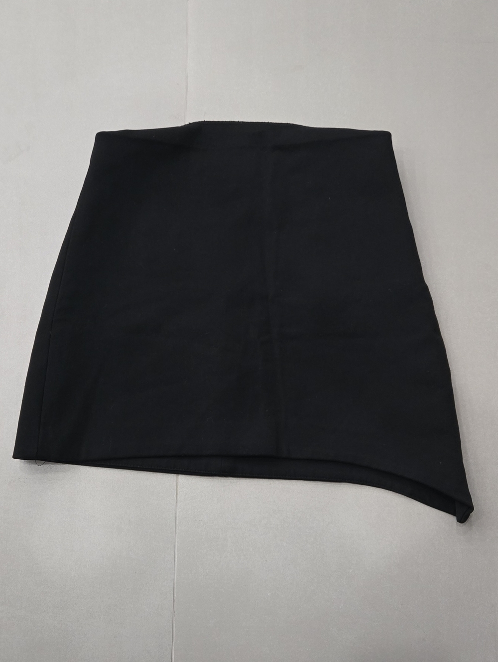 Zara Black Mini Skirt With Asymmetrical Cutout Size S